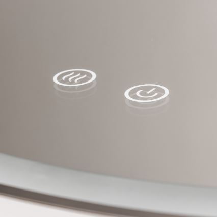 Brilagi - LED Koupelnové vyhřívané zrcadlo ALU PRO LED/18W/230V pr. 60 cm lesklý chrom IP44 CRI 90 stmívatelné + CCT