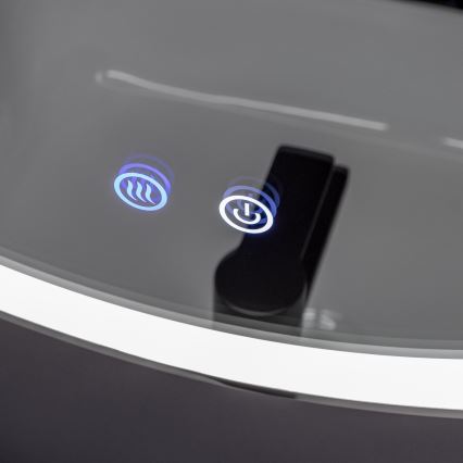 Brilagi - LED Koupelnové vyhřívané zrcadlo ALU PRO LED/18W/230V pr. 60 cm lesklý chrom IP44 CRI 90 stmívatelné + CCT