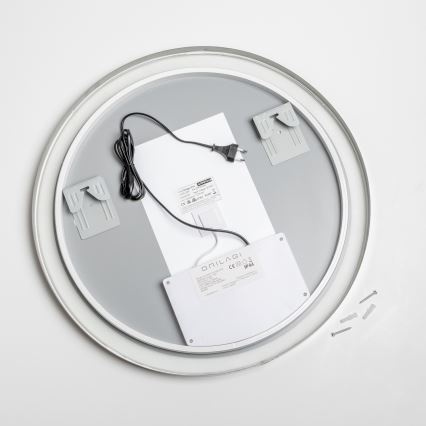 Brilagi - LED Koupelnové vyhřívané zrcadlo ALU PRO LED/18W/230V pr. 60 cm lesklý chrom IP44 CRI 90 stmívatelné + CCT