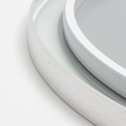 Brilagi - LED Koupelnové vyhřívané zrcadlo ALU PRO LED/18W/230V pr. 60 cm matný chrom IP44 CRI 90 stmívatelné + CCT