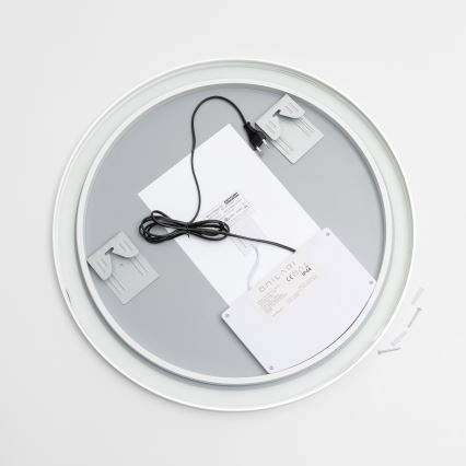 Brilagi - LED Koupelnové vyhřívané zrcadlo ALU PRO LED/18W/230V pr. 60 cm matný chrom IP44 CRI 90 stmívatelné + CCT