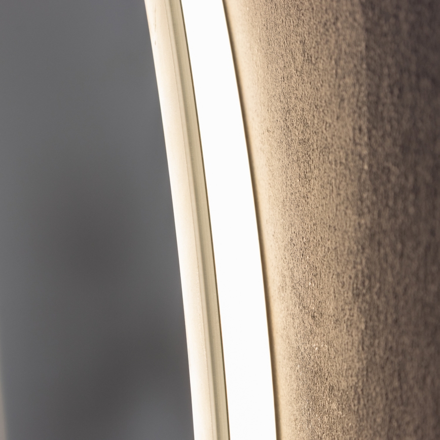 Brilagi - LED Koupelnové vyhřívané zrcadlo CLARA ECO LED/12W/230V pr. 60 cm IP44 CRI 90 stmívatelné + CCT