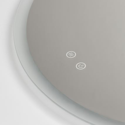 Brilagi - LED Koupelnové vyhřívané zrcadlo CLARA PRO LED/19W/230V pr. 60 cm IP44 CRI 90 stmívatelné + CCT