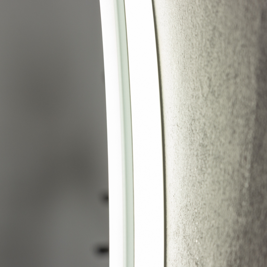 Brilagi - LED Koupelnové vyhřívané zrcadlo CLARA PRO LED/19W/230V pr. 60 cm IP44 CRI 90 stmívatelné + CCT