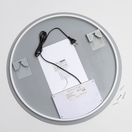 Brilagi - LED Koupelnové vyhřívané zrcadlo DEMI ECO LED/12W/230V pr. 60 cm IP44 CRI 90 stmívatelné + CCT