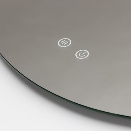 Brilagi - LED Koupelnové vyhřívané zrcadlo DEMI PRO LED/20W/230V pr. 60 cm IP44 CRI 90 stmívatelné + CCT