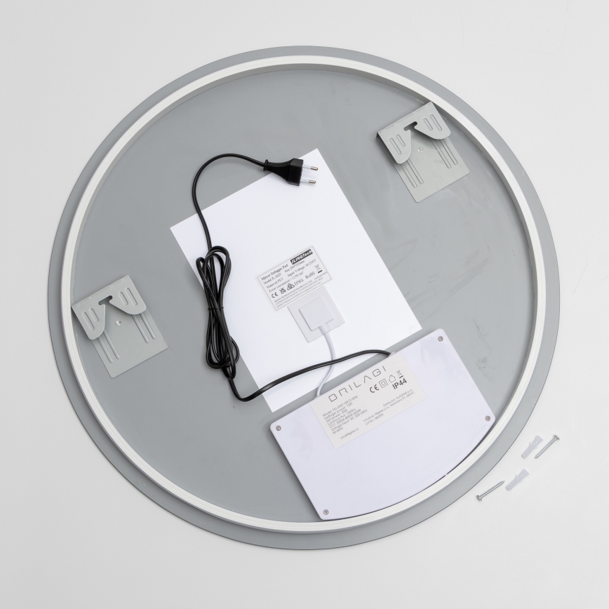 Brilagi - LED Koupelnové vyhřívané zrcadlo DEMI PRO LED/20W/230V pr. 60 cm IP44 CRI 90 stmívatelné + CCT