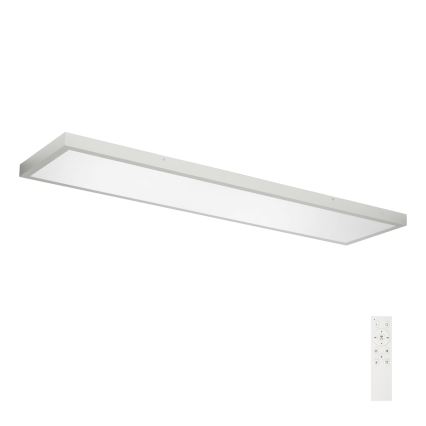 Brilagi - LED Stmívatelné koupelnové stropní svítidlo FRAME SMART LED/50W/230V 120x30 cm 3000-6000K IP44 stříbrná + dálkové ovládání