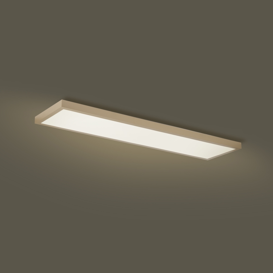 Brilagi - LED Stmívatelné koupelnové stropní svítidlo FRAME SMART LED/50W/230V 120x30 cm 3000-6000K IP44 béžová + dálkové ovládání