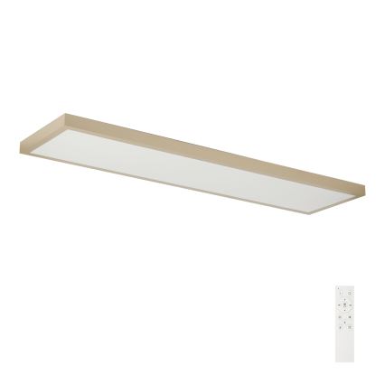 Brilagi - LED Stmívatelné koupelnové stropní svítidlo FRAME SMART LED/50W/230V 120x30 cm 3000-6000K IP44 béžová + dálkové ovládání