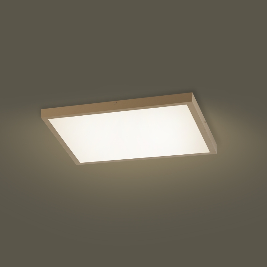 Brilagi - LED Stmívatelné koupelnové stropní svítidlo FRAME SMART LED/50W/230V 60x60 cm 3000-6000K IP44 béžová + dálkové ovládání