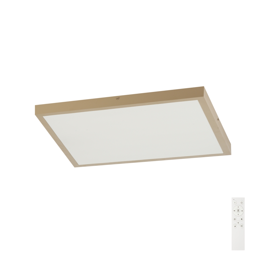 Brilagi - LED Stmívatelné koupelnové stropní svítidlo FRAME SMART LED/50W/230V 60x60 cm 3000-6000K IP44 béžová + dálkové ovládání