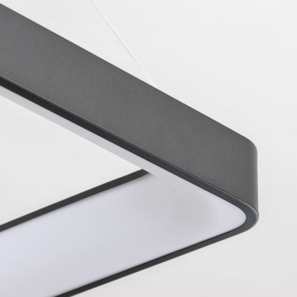 Brilagi - LED Stmívatelný lustr na lanku FALCON II LED/125W/230V 3000-6500K 60x60 cm černá + dálkové ovládání