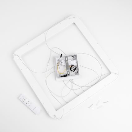 Brilagi - LED Stmívatelný lustr na lanku FALCON SLIM LED/50W/230V 3000-6500K 50x50 cm bílá + dálkové ovládání