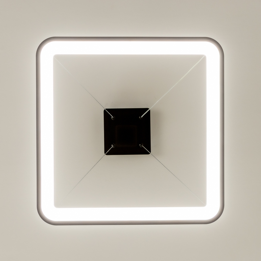 Brilagi - LED Stmívatelný lustr na lanku FALCON SLIM LED/50W/230V 3000-6500K 50x50 cm černá + dálkové ovládání