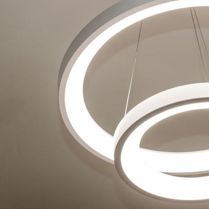 Brilagi - LED Stmívatelný lustr na lanku FALCON SLIM LED/68W/230V 3000-6500K pr. 50 cm bílá + dálkové ovládání