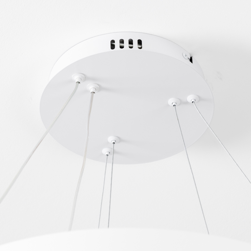 Brilagi - LED Stmívatelný lustr na lanku FALCON SLIM LED/68W/230V 3000-6500K pr. 50 cm bílá + dálkové ovládání