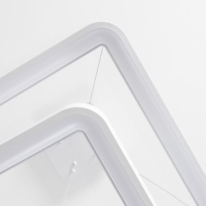 Brilagi - LED Stmívatelný lustr na lanku FALCON SLIM LED/78W/230V 3000-6500K 50x50 cm bílá + dálkové ovládání