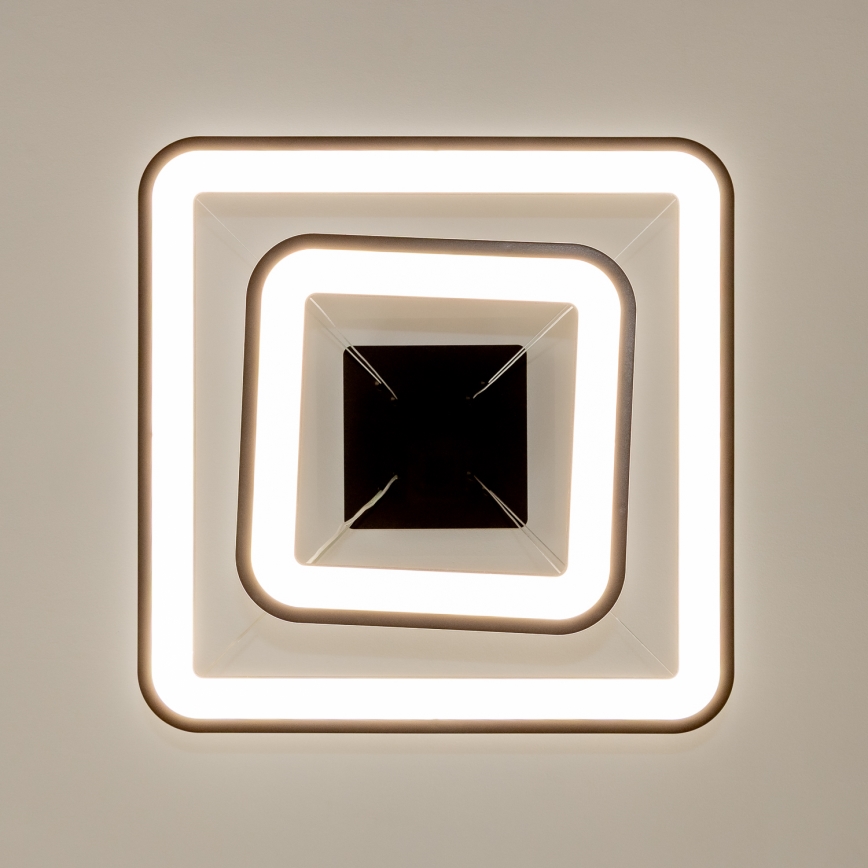 Brilagi - LED Stmívatelný lustr na lanku FALCON SLIM LED/78W/230V 3000-6500K 50x50 cm černá + dálkové ovládání