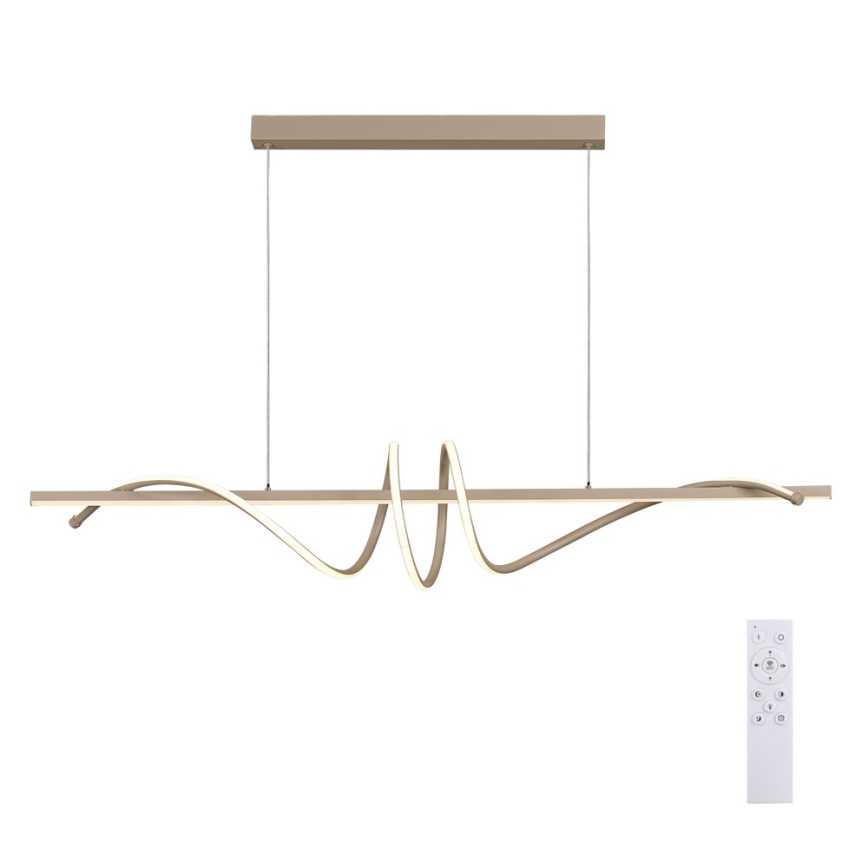 BRILAGI - LED Stmívatelný lustr na lanku SIGNATURE LED/50W/230V 3000-6000K 120 cm béžová + dálkové ovládání