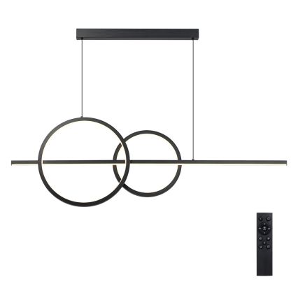 BRILAGI - LED Stmívatelný lustr na lanku SIGNATURE LED/53W/230V 3000-6000K 120 cm černá + dálkové ovládání