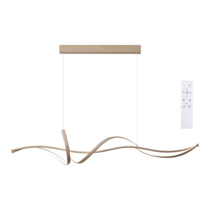 Brilagi - LED Stmívatelný lustr na lanku SIGNATURE LED/55W/230V 3000-6000K 120x23 cm béžová + dálkové ovládání