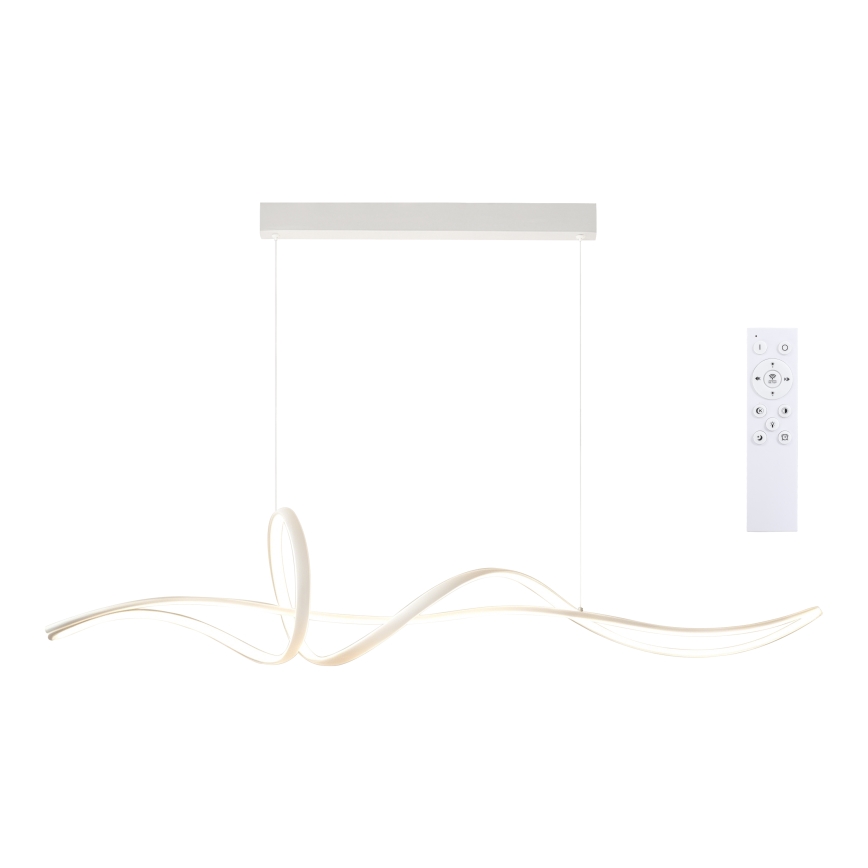 Brilagi - LED Stmívatelný lustr na lanku SIGNATURE LED/55W/230V 3000-6000K 120x23 cm bílá + dálkové ovládání