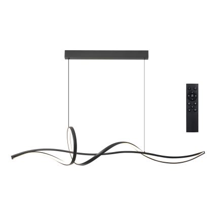 Brilagi - LED Stmívatelný lustr na lanku SIGNATURE LED/55W/230V 3000-6000K 120x23 cm černá + dálkové ovládání