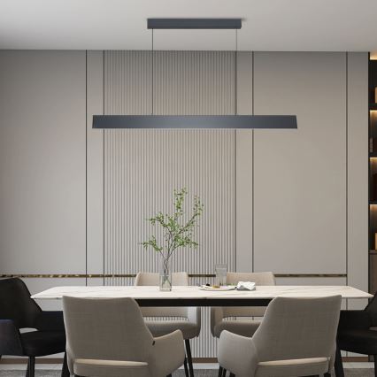 Brilagi - LED Stmívatelný lustr na lanku SLIMLINE LED/40W/230V 3000-6000K antracit + dálkové ovládání