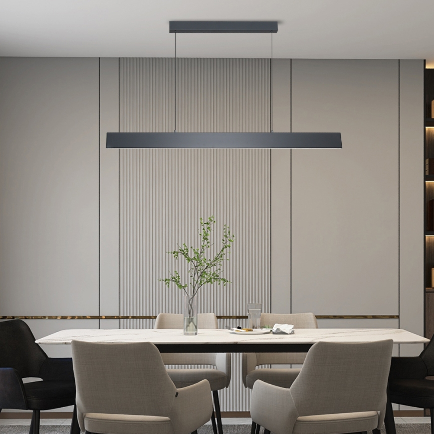 Brilagi - LED Stmívatelný lustr na lanku SLIMLINE LED/40W/230V 3000-6000K antracit + dálkové ovládání