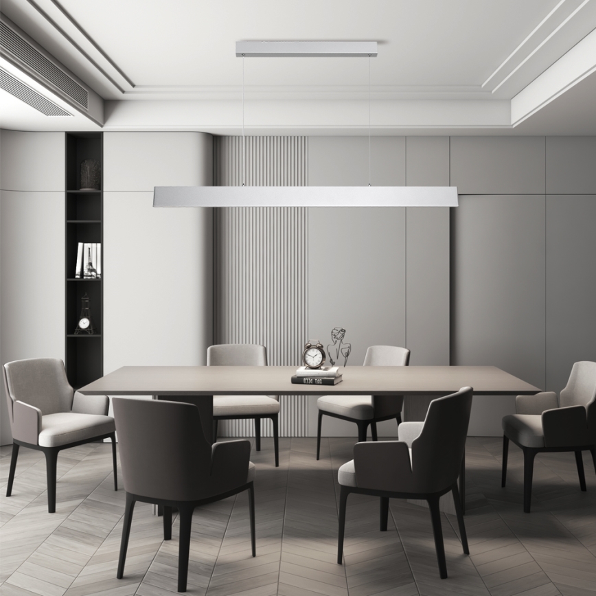 Brilagi - LED Stmívatelný lustr na lanku SLIMLINE LED/40W/230V 3000-6000K stříbrná + dálkové ovládání