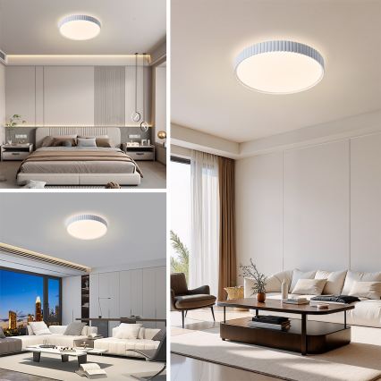 Brilagi - LED Stmívatelné stropní svítidlo CORVO LED/54W/230V 3000-6000K bílá pr. 40 cm + dálkové ovládání