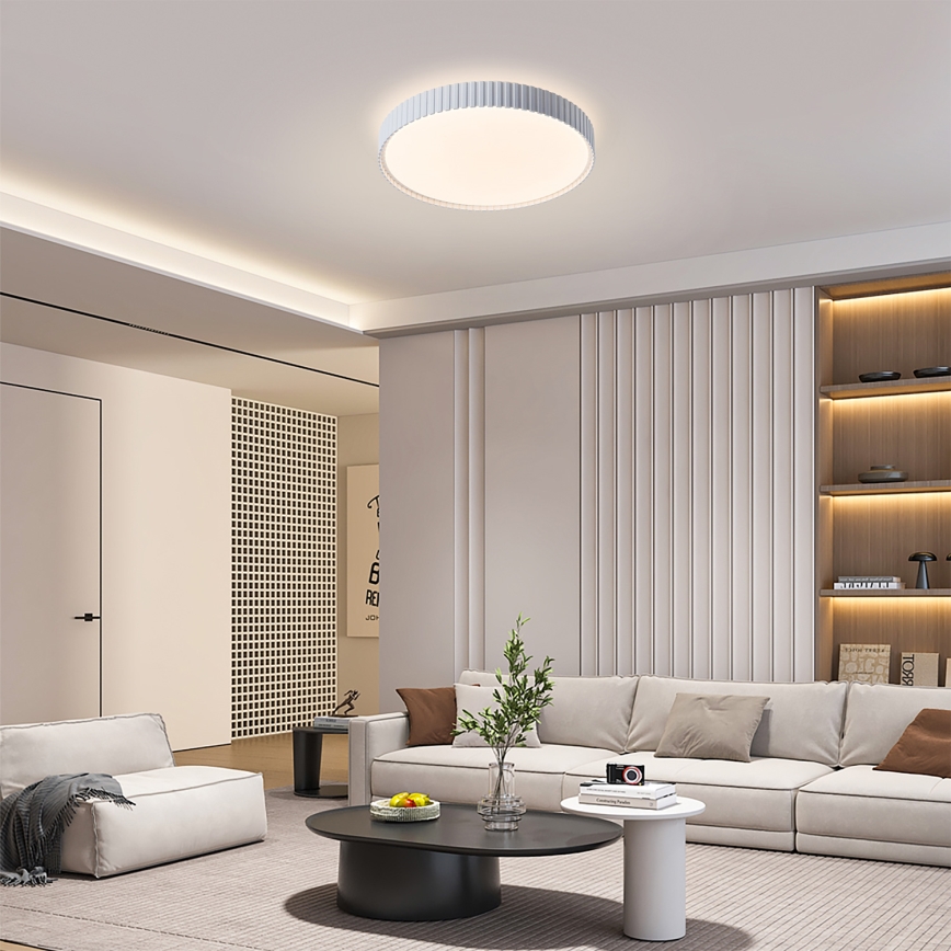 Brilagi - LED Stmívatelné stropní svítidlo CORVO LED/54W/230V 3000-6000K bílá pr. 40 cm + dálkové ovládání