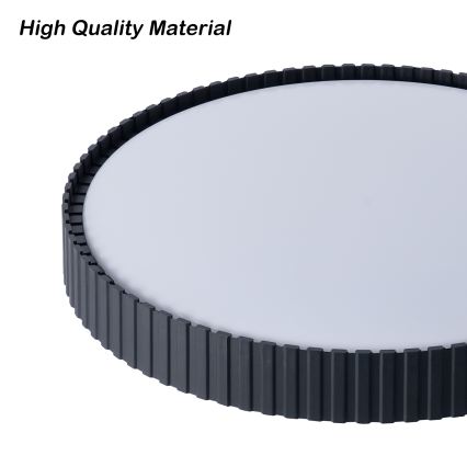 Brilagi - LED Stmívatelné stropní svítidlo CORVO LED/54W/230V 3000-6000K černá pr. 40 cm + dálkové ovládání