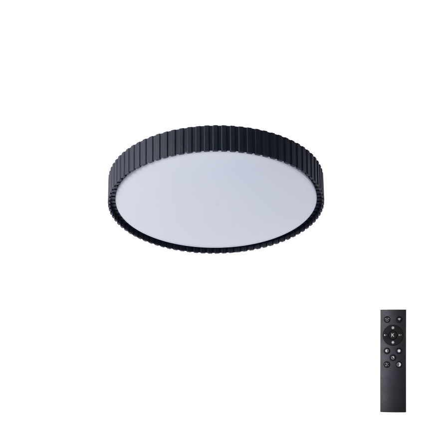 Brilagi - LED Stmívatelné stropní svítidlo CORVO LED/54W/230V 3000-6000K černá pr. 40 cm + dálkové ovládání