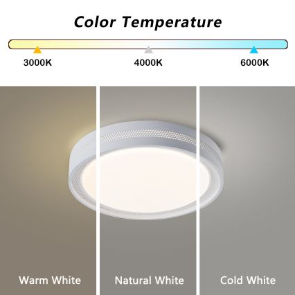 Brilagi - LED Stmívatelné stropní svítidlo KREON LED/54W/230V 3000-6000K černá pr. 38 cm + dálkové ovládání