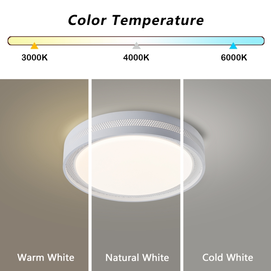 Brilagi - LED Stmívatelné stropní svítidlo KREON LED/54W/230V 3000-6000K černá pr. 38 cm + dálkové ovládání