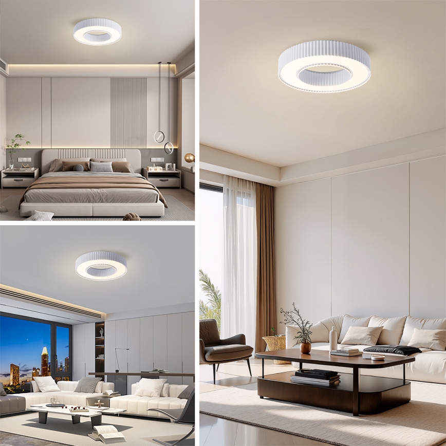 Brilagi - LED Stmívatelné stropní svítidlo LUMIX LED/48W/230V 3000-6000K bílá pr. 50 cm + dálkové ovládání