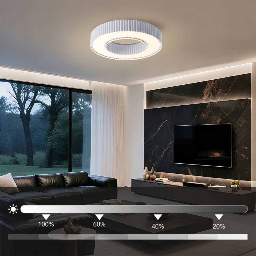 Brilagi - LED Stmívatelné stropní svítidlo LUMIX LED/48W/230V 3000-6000K bílá pr. 50 cm + dálkové ovládání