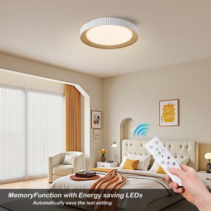 Brilagi - LED Stmívatelné stropní svítidlo NEXO LED/48W/230V 3000-6000K bílá pr. 43 cm + dálkové ovládání