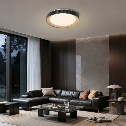 Brilagi - LED Stmívatelné stropní svítidlo NEXO LED/48W/230V 3000-6000K černá pr. 43 cm + dálkové ovládání