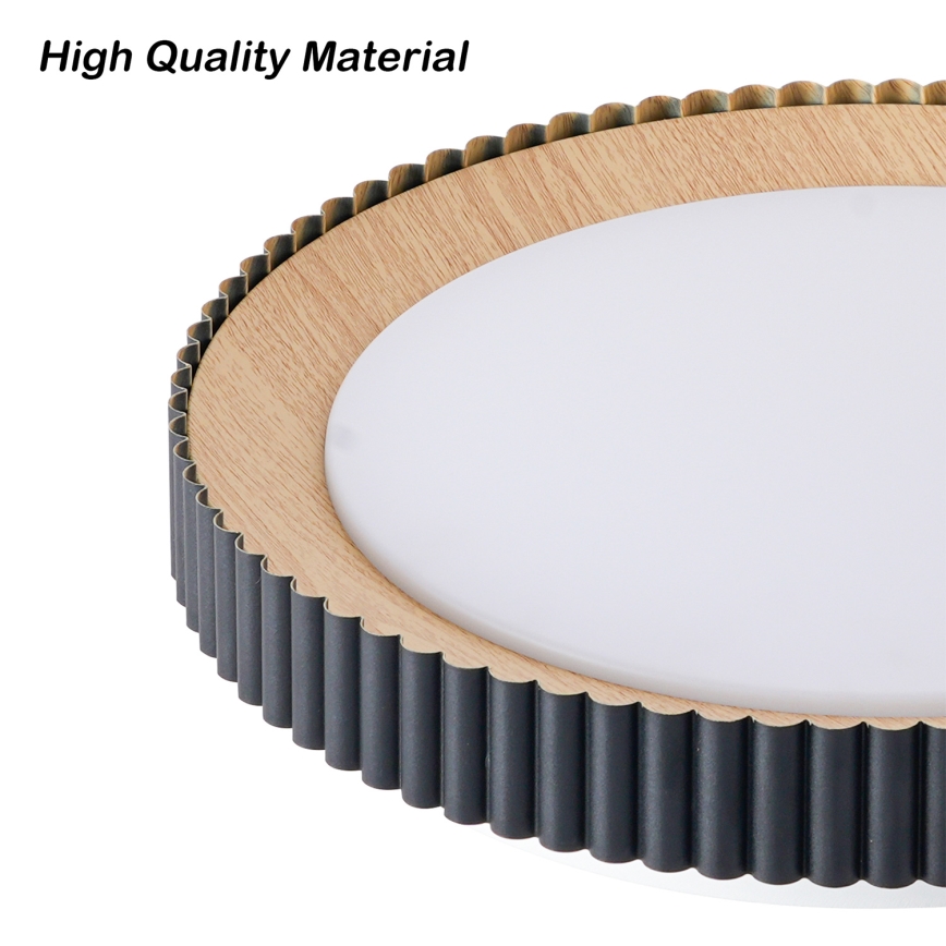 Brilagi - LED Stmívatelné stropní svítidlo NEXO LED/48W/230V 3000-6000K černá pr. 43 cm + dálkové ovládání