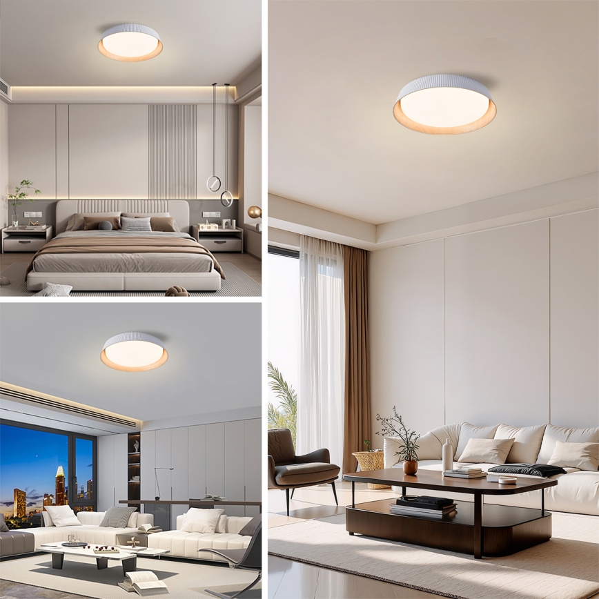 Brilagi - LED Stmívatelné stropní svítidlo ORINO LED/54W/230V 3000-6000K bílá pr. 43 cm + dálkové ovládání