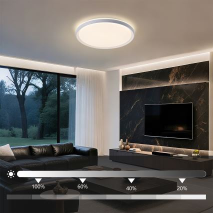 Brilagi - LED Stmívatelné stropní svítidlo RIVO LED/72W/230V 3000-6000K bílá pr. 50 cm + dálkové ovládání