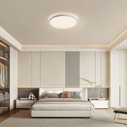 Brilagi - LED Stmívatelné stropní svítidlo RIVO LED/72W/230V 3000-6000K bílá pr. 50 cm + dálkové ovládání