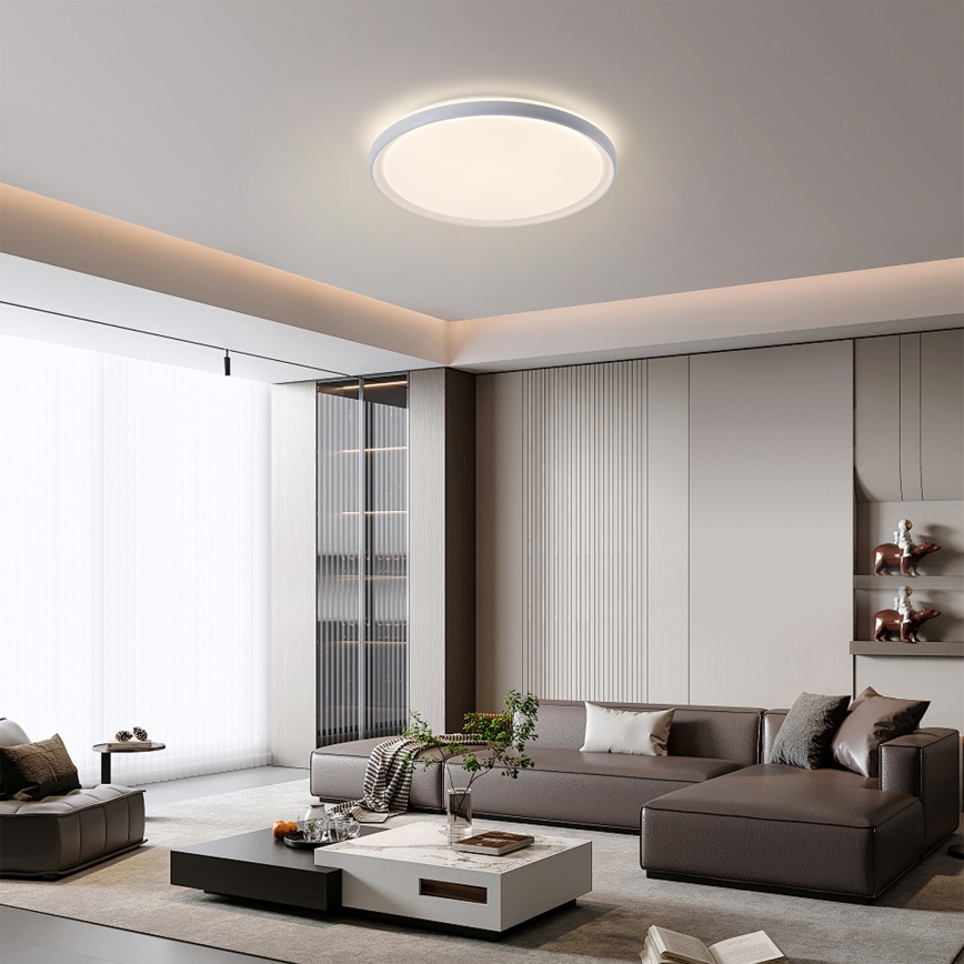 Brilagi - LED Stmívatelné stropní svítidlo RIVO LED/72W/230V 3000-6000K bílá pr. 50 cm + dálkové ovládání