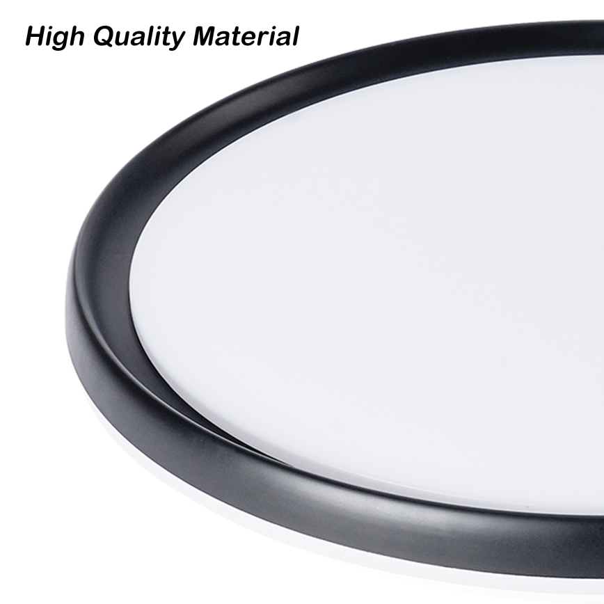 Brilagi - LED Stmívatelné stropní svítidlo RIVO LED/72W/230V 3000-6000K černá pr. 50 cm + dálkové ovládání