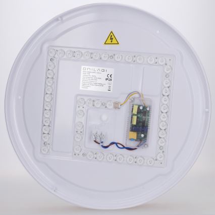 Brilagi - LED Stmívatelné stropní svítidlo FLOCO LED/48W/230V pr. 40 cm dekor dřeva/bílá + dálkové ovládání