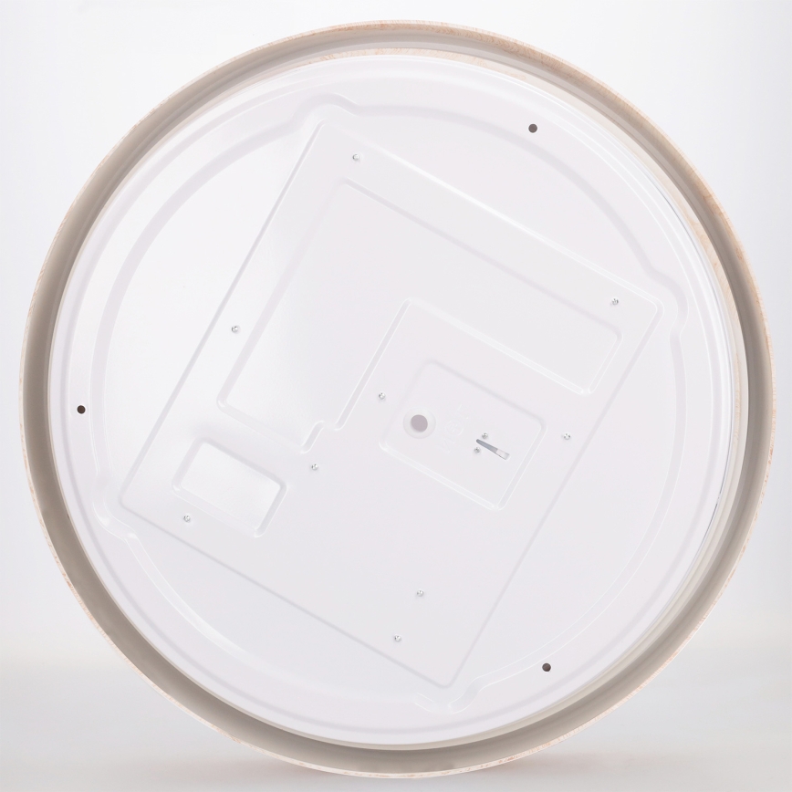 Brilagi - LED Stmívatelné stropní svítidlo FLOCO LED/48W/230V 3000-6500K pr. 40 cm dekor dřeva/černá + dálkové ovládání
