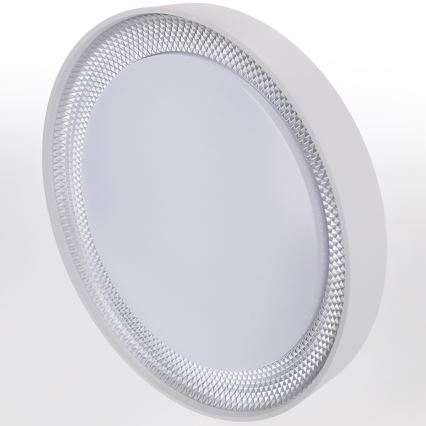 Brilagi - LED Stmívatelné stropní svítidlo WALDO LED/48W/230V 3000-6500K pr. 40 cm bílá/stříbrná + dálkové ovládání